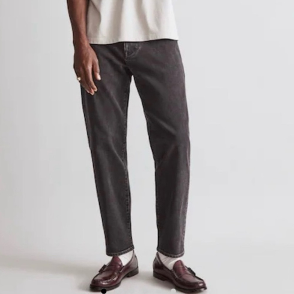 Men's Madewell Vintage Taper Black Jeans
